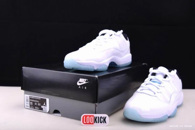 Rep Low AV2187-117 11 Air Blue Jordan Legend 0703